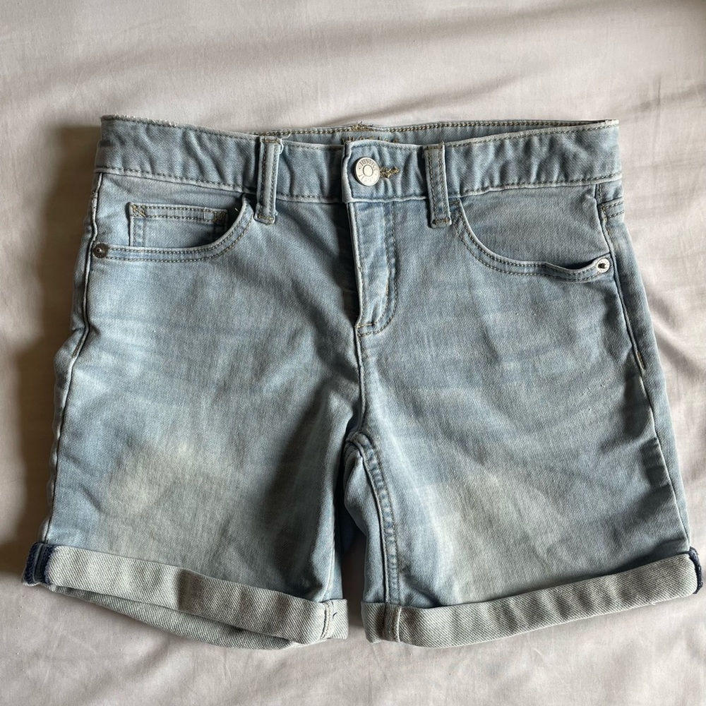 Youth Justice light wash denim shorts